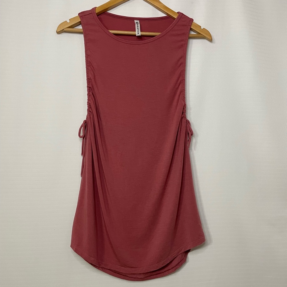 Fabletics Women’s Ruched Side Tank Top XS Rose Pink